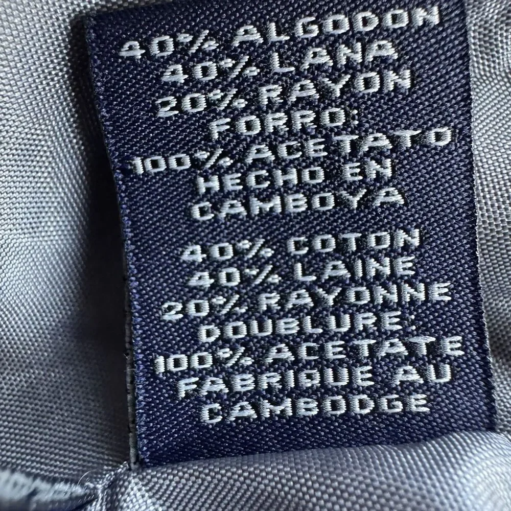 Anne Klein Women's Sz 16 Gray Cotton Wool Rayon Jacket Office Siren Business